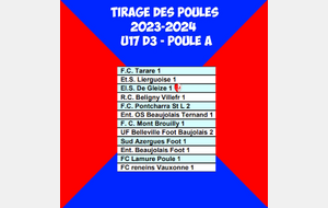 Tirage des poules U17 - D3