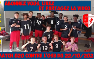 MATCH U20 DU 22/10/2023 CONTRE L'OSB