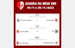 AGENDA DU WEEK END