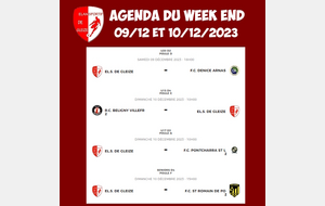 AGENDA DU WEEK END